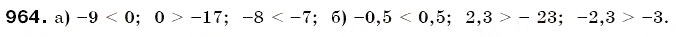 Завдання № 964 - § 29. Порівняння раціональних чисел - ГДЗ Математика 6 клас Г.П. Бевз, В.Г. Бевз 2006