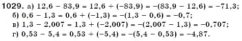 Завдання № 1029 - § 31. Віднімання раціональних чисел - ГДЗ Математика 6 клас Г.П. Бевз, В.Г. Бевз 2006
