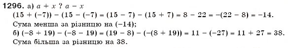 Завдання № 1296 - § 37. Розв'язування рівнянь - ГДЗ Математика 6 клас Г.П. Бевз, В.Г. Бевз 2006