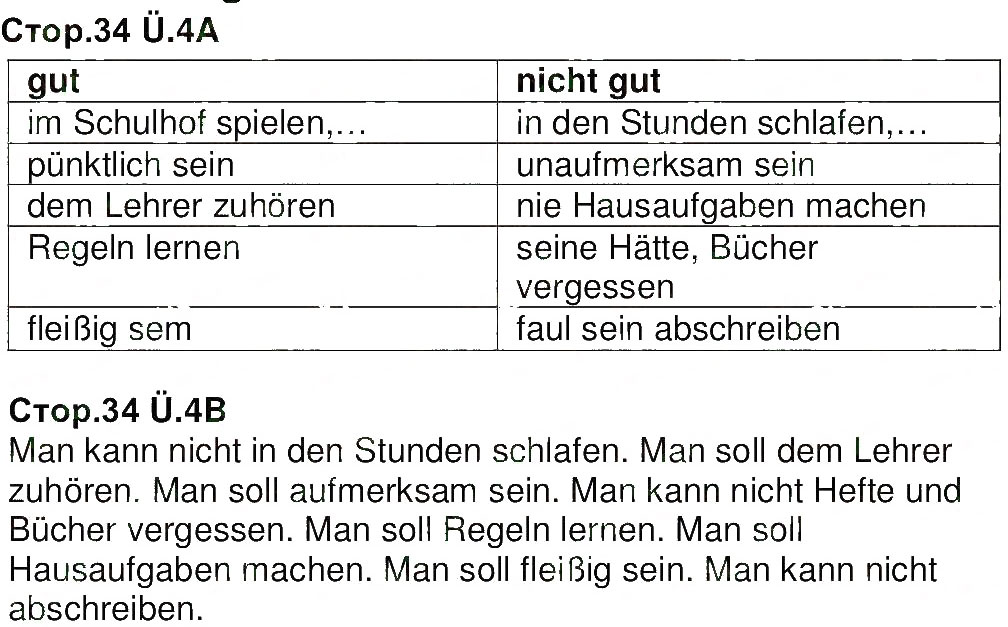 Завдання № 4 - Stunde 8. In der Waldschule - ГДЗ Німецька мова 6 клас М.М. Сидоренко, О.А. Палій 2014 - 2 рік навчання