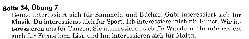 Завдання № s34u7 - Freizeit und Hobbys (Stunden 1-10) - ГДЗ Німецька мова 6 клас Н.П. Басай 2006