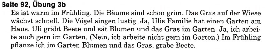 Завдання № s92u3b - Natur und Umwelt (Stunden 1-10) - ГДЗ Німецька мова 6 клас Н.П. Басай 2006