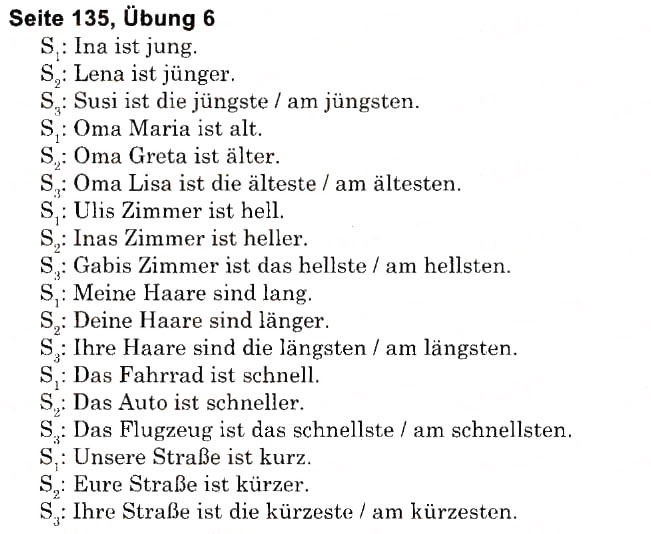 Завдання № s135u6 - Schule (Stunden 1-9) - ГДЗ Німецька мова 6 клас Н.П. Басай 2006