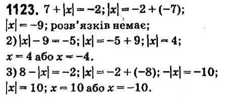 Завдання № 1123 - § 41. Віднімання раціональних чисел - ГДЗ Математика 6 клас О.С. Істер 2014