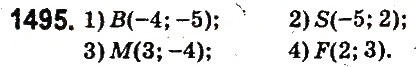 Завдання № 1495 - § 53. Координатна площина - ГДЗ Математика 6 клас О.С. Істер 2014
