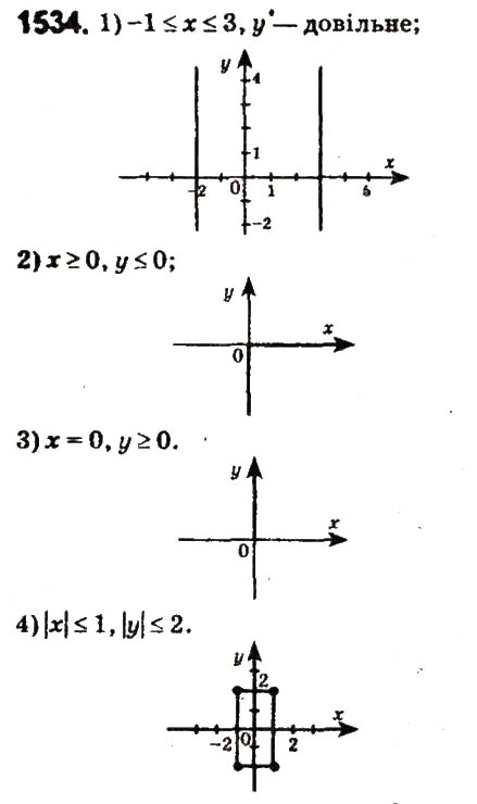 Завдання № 1534 - § 53. Координатна площина - ГДЗ Математика 6 клас О.С. Істер 2014