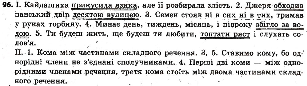 Завдання № 96 - § 12. Фразеологізми - ГДЗ Українська мова 6 клас В.В. Заболотний, О.В. Заболотний 2014