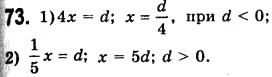 Завдання № 73 - 2. Лінійне рівняння з однією змінною - ГДЗ Алгебра 7 клас А.Г. Мерзляк, В.Б. Полонський, М.С. Якір 2008