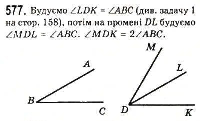 Завдання № 577 - 22. Задачі на побудову - ГДЗ Геометрія 7 клас А.Г. Мерзляк, В.Б. Полонський, М.С. Якір 2008