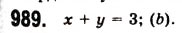 Завдання № 989 - 25. Лінійне рівняння з двома змінними та його графік - ГДЗ Алгебра 7 клас А.Г. Мерзляк, В.Б. Полонський, М.С. Якір 2008