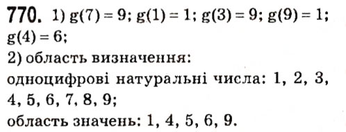 Завдання № 770 - § 3. Функції - ГДЗ Алгебра 7 клас А.Г. Мерзляк, В.Б. Полонський, М.С. Якір 2015