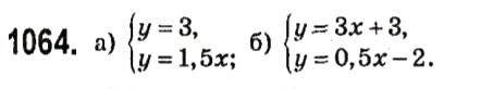 Завдання № 1064 - § 4. Системи лінійних рівнянь із двома змінними - ГДЗ Алгебра 7 клас А.Г. Мерзляк, В.Б. Полонський, М.С. Якір 2015