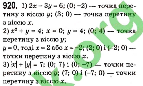Завдання № 920 - § 4. Системи лінійних рівнянь із двома змінними - ГДЗ Алгебра 7 клас А.Г. Мерзляк, В.Б. Полонський, М.С. Якір 2015