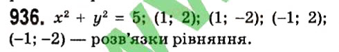 Завдання № 936 - § 4. Системи лінійних рівнянь із двома змінними - ГДЗ Алгебра 7 клас А.Г. Мерзляк, В.Б. Полонський, М.С. Якір 2015