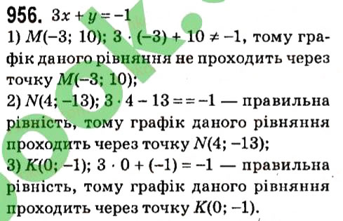 Завдання № 956 - § 4. Системи лінійних рівнянь із двома змінними - ГДЗ Алгебра 7 клас А.Г. Мерзляк, В.Б. Полонський, М.С. Якір 2015