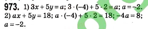 Завдання № 973 - § 4. Системи лінійних рівнянь із двома змінними - ГДЗ Алгебра 7 клас А.Г. Мерзляк, В.Б. Полонський, М.С. Якір 2015