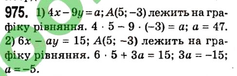 Завдання № 975 - § 4. Системи лінійних рівнянь із двома змінними - ГДЗ Алгебра 7 клас А.Г. Мерзляк, В.Б. Полонський, М.С. Якір 2015