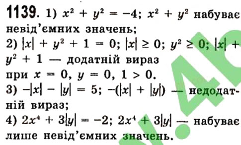 Завдання № 1139 - Розділ 3. Лінійні рівняння та їх функції - ГДЗ Алгебра 7 клас О.С. Істер 2015
