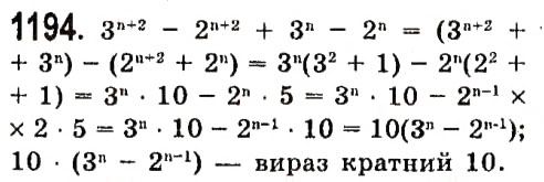 Завдання № 1194 - Розділ 3. Лінійні рівняння та їх функції - ГДЗ Алгебра 7 клас О.С. Істер 2015