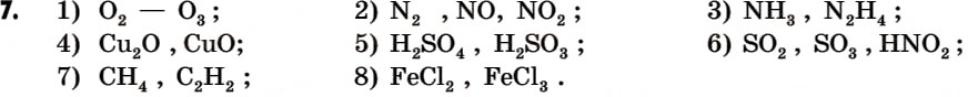 Завдання № 7 - § 8. Хімічні формули речовин - ГДЗ Хімія 7 клас Г.А. Лашевська 2007