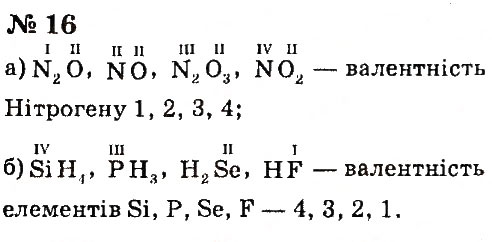 Завдання № 16 - § 13. Валентність хімічних елементів - ГДЗ Хімія 7 клас Г.А. Лашевська, А.А. Лашевська 2015