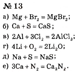 Завдання № 13 - § 19. Схема хімічної реакції - ГДЗ Хімія 7 клас Г.А. Лашевська, А.А. Лашевська 2015