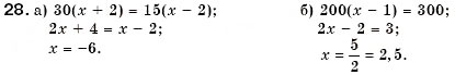 Завдання № 28 - 2. Розв'язування рівнянь. Властивості рівнянь - ГДЗ Алгебра 7 клас Г.М. Янченко, В.Р. Кравчук 2008