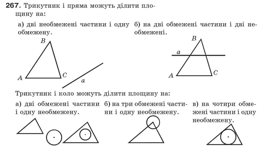 Завдання № 267 - § 9. Трикутник і його елементи - ГДЗ Геометрія 7 клас Г.П. Бевз, В.Г. Бевз, Н.Г. Владімірова 2007