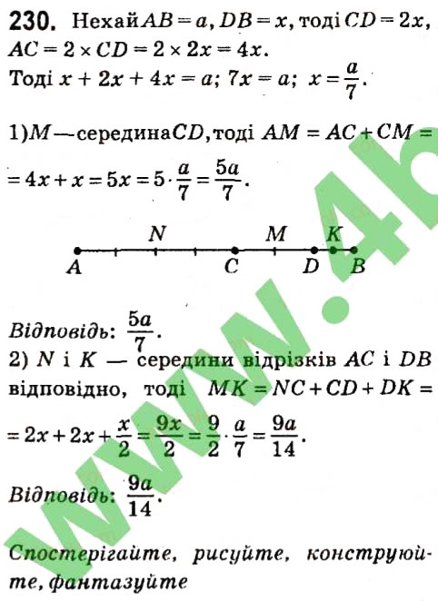 Завдання № 230 - § 2. Трикутники - ГДЗ Геометрія 7 клас А.Г. Мерзляк, В.Б. Полонський, М.С. Якір 2015