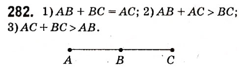 Завдання № 282 - § 2. Трикутники - ГДЗ Геометрія 7 клас А.Г. Мерзляк, В.Б. Полонський, М.С. Якір 2015