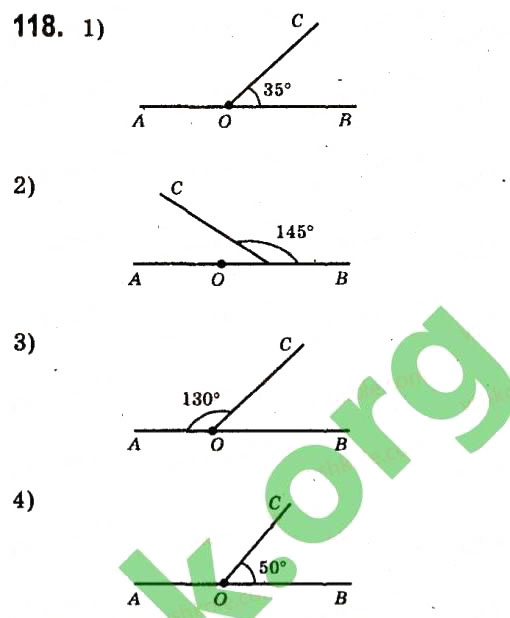 Завдання № 118 - Розділ 2. Взаємне розміщення прямих на площині - ГДЗ Геометрія 7 клас М.I. Бурда, Н.А. Тарасенкова 2015