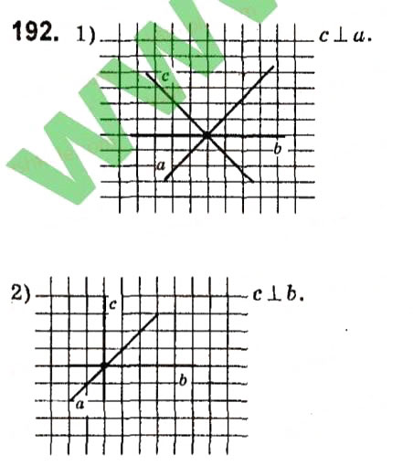 Завдання № 192 - Розділ 2. Взаємне розміщення прямих на площині - ГДЗ Геометрія 7 клас М.I. Бурда, Н.А. Тарасенкова 2015