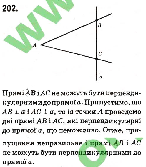 Завдання № 202 - Розділ 2. Взаємне розміщення прямих на площині - ГДЗ Геометрія 7 клас М.I. Бурда, Н.А. Тарасенкова 2015