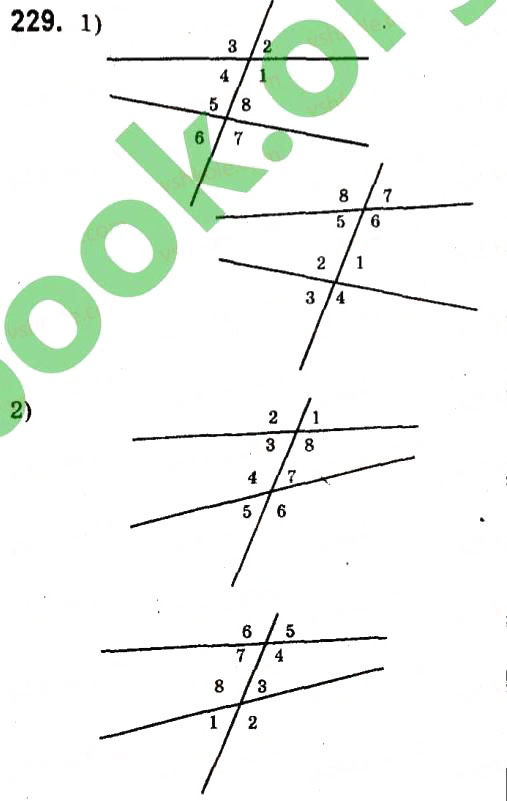 Завдання № 229 - Розділ 2. Взаємне розміщення прямих на площині - ГДЗ Геометрія 7 клас М.I. Бурда, Н.А. Тарасенкова 2015