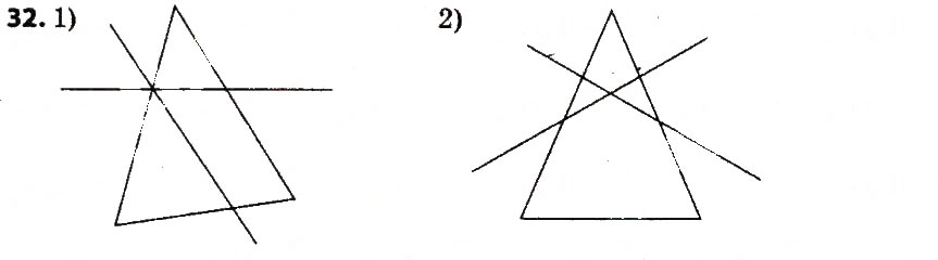 Завдання № 32 - Розділ 1. Елементарні геометричні фігури та їх властивості - ГДЗ Геометрія 7 клас О.С. Істер 2015