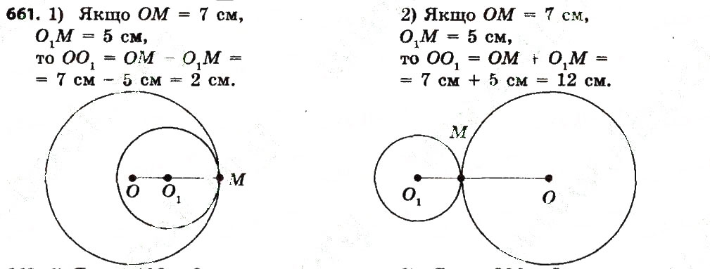 Завдання № 661 - Розділ 4. Коло і круг. Геометричні побудови - ГДЗ Геометрія 7 клас О.С. Істер 2015