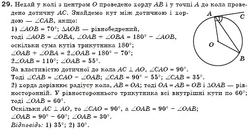 Завдання № 29 - § 17. Коло і круг - ГДЗ Геометрія 7 клас М.І. Бурда, Н.А. Тарасенкова 2007