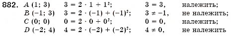 Завдання № 882 - § 23. Графік функції. Графічний спосіб задания функції (Уроки 60, 61) - ГДЗ Алгебра 7 клас О.С. Істер 2007