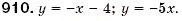 Завдання № 910 - § 24. Лінійна функція, її графік та властивості (Уроки 62-65) - ГДЗ Алгебра 7 клас О.С. Істер 2007