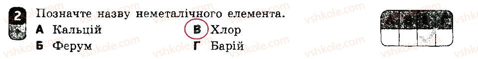 Завдання № 2 - Варіант 1 - ГДЗ Хімія 7 клас О.В. Григорович 2015 - Зошит для контролю знань