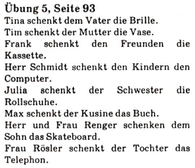 Завдання № 5 - St. 37. Geburtstag - ГДЗ Німецька мова 7 клас С.І. Сотникова 2010