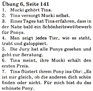 Завдання № 6 - St. 59. Mein Lieblingstier - ГДЗ Німецька мова 7 клас С.І. Сотникова 2010