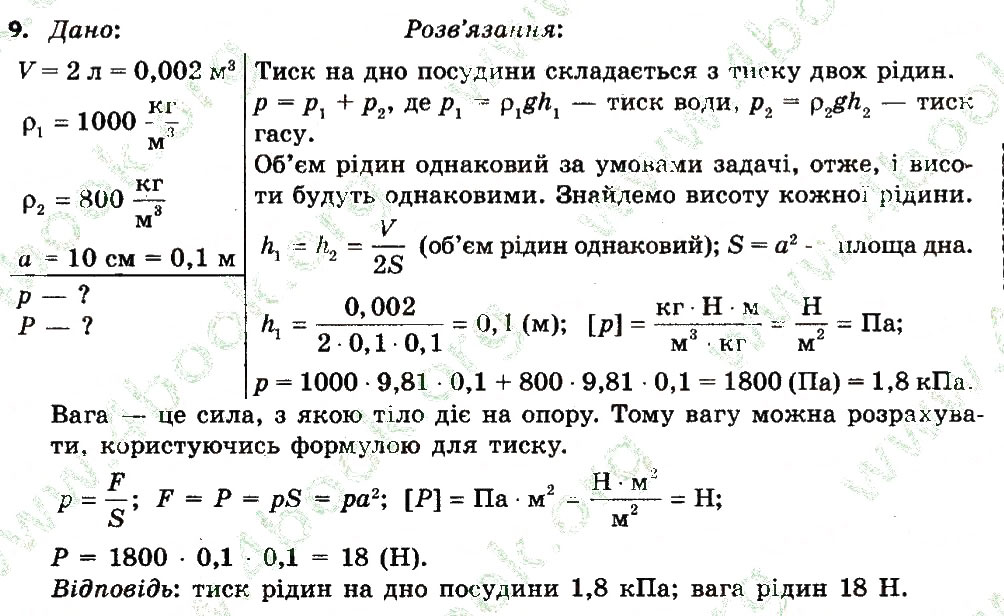 Завдання № 9 - Вправа 17 - ГДЗ Фізика 7 клас Т.М. Засєкіна, Д.О. Засєкін 2015