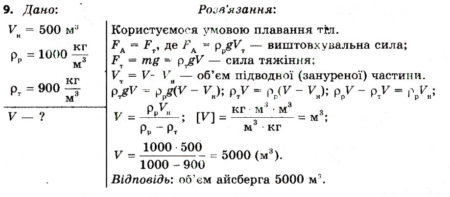 Завдання № 9 - Вправа 18 - ГДЗ Фізика 7 клас Т.М. Засєкіна, Д.О. Засєкін 2015