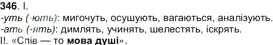 Завдання № 346 - Вправи 202-389 - ГДЗ Українська мова 7 клас І.П. Ющук 2015