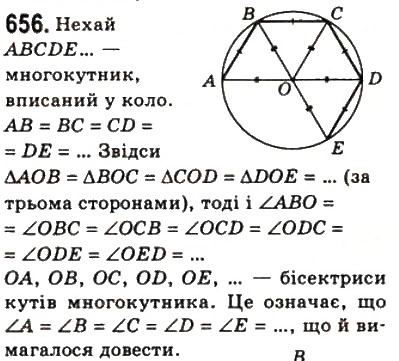 Завдання № 656 - 19. Многокутники - ГДЗ Геометрія 8 клас А.Г. Мерзляк, В.Б. Полонський, М.С. Якір 2008