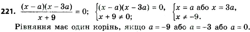 Завдання № 221 - § 1. Раціональні вирази - ГДЗ Алгебра 8 клас А.Г. Мерзляк, В.Б. Полонський, M.С. Якір 2016