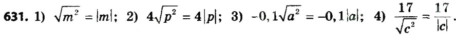 Завдання № 631 - Розділ 2. Квадратні корені. Дійсні числа - ГДЗ Алгебра 8 клас О.С. Істер 2016
