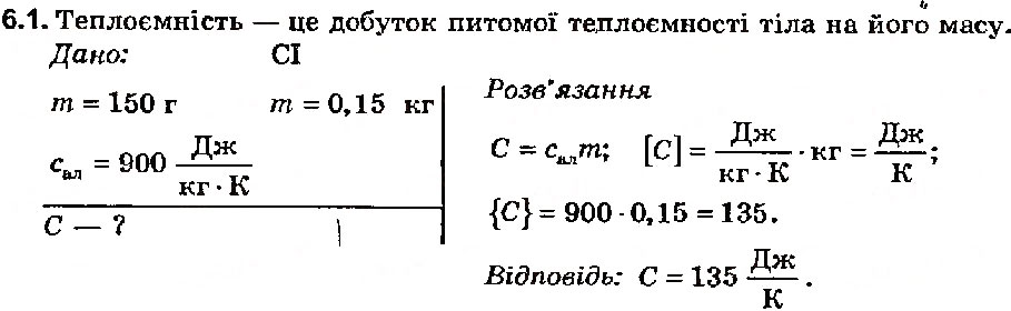 Завдання № 1 - Вправа 6 - ГДЗ Фізика 8 клас Є.В. Коршак, О.І. Ляшенко, В.Ф. Савченко 2003