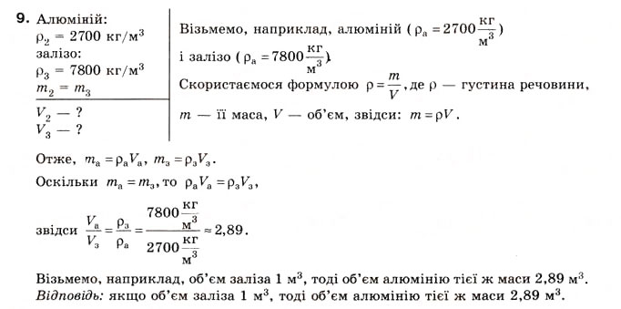 Завдання № 9 - Вправа 7 - ГДЗ Фізика 8 клас Є.В. Коршак, О.І. Ляшенко, В.Ф. Савченко 2008